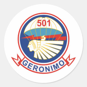 501e Parachute Infantry Regiment (PIR) Insignes Ronde Sticker