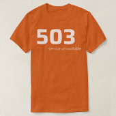503 Service TShirt non disponible (Design devant)