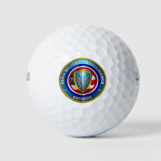 504e brigade van de militaire inlichtingendienst golfballen (Voorkant)