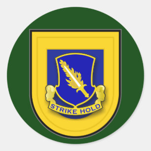504e infanterieflits (airborne) ronde sticker