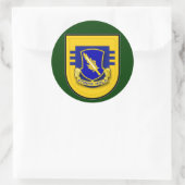504e Infanterieregiment - 3d Bataljon Flash Ronde Sticker (Tas)