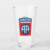504e PIR 82e luchtverkeersdivisie Beer Glass Glas (Achterkant)
