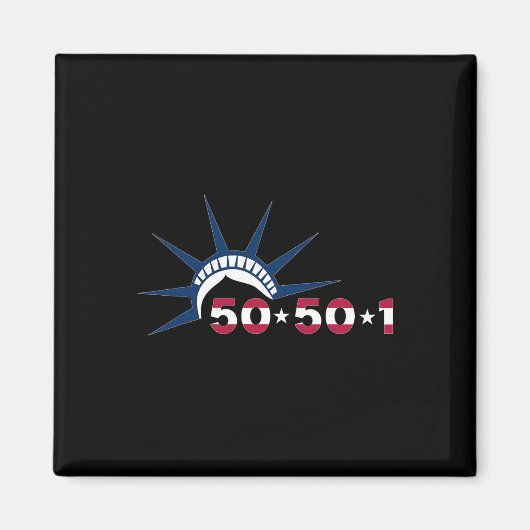 50501 Protestbeweging Vrijheidsbeeld tegen T Magneet (Voorkant)