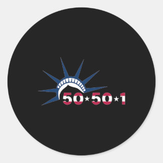 50501 Protestbewegingsbeeld Vrijheid tegen T Ronde Sticker