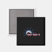 50501 Protestbewegingsbeeld Vrijheidsbeeld Tegen T Magneet (Voorkant / Achterkant)