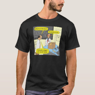 505 kat in box physics cartoon t-shirt