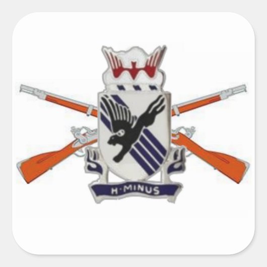 505E INFANTERIE DUI CROSSED RIFLES STICKERS (Devant)