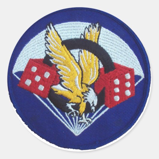 506th Parachute Infantry Regiment Ronde Sticker (Voorkant)