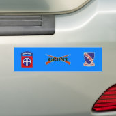 508e infanterie 82d Abn GRUNT Bumpersticker (Op auto)