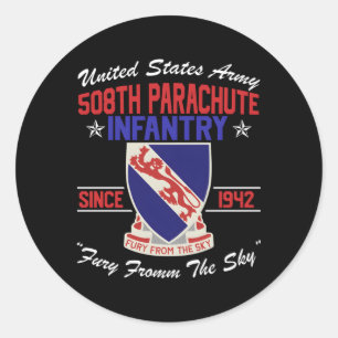 508e infanterieparachute ronde sticker