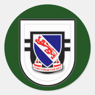 508e infanterieregime - 2d bataljon Flash Ronde Sticker