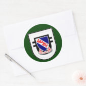 508e Infanterieregiment - 2d Bataljon Flash Ronde Sticker (Envelop)