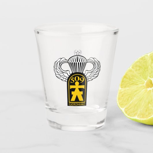 509th Airborne met springvleugels Shot Glas (Voorkant)