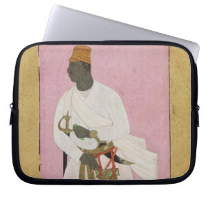 50.14/8 Portret van Malik Amber, in Deva ingeslote Laptop Sleeve