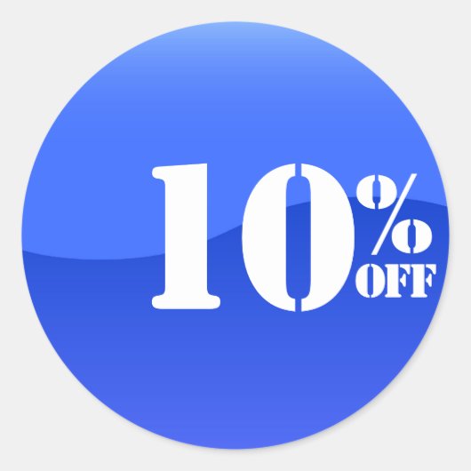 50% 50% korting op verkoop Sticker glossy (Voorkant)