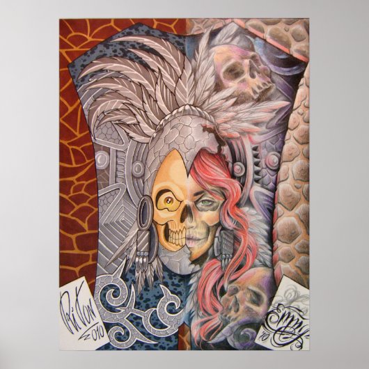 50/50 TATTOO ART repro 4 Poster (Voorkant)