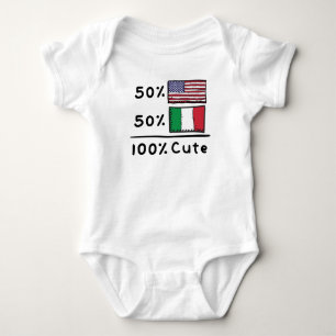 50% Amerikaan 50% Italiaans 100% klaagt Italië Vl Romper