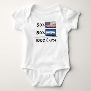 50% Amerikaan 50% Nicaraguan 100% Cute Nicaragua U Romper
