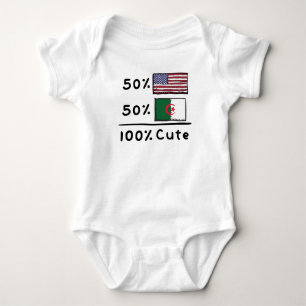 50% Amerikaans 50% Algerijns 100% kletst Algerije Romper