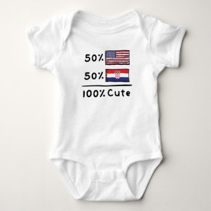 50% Amerikaans 50% Kroatisch 100% klaagt Kroatië Romper