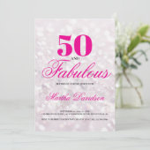 50 and Fabulous | 50th Birthday Invitation (Debout devant)