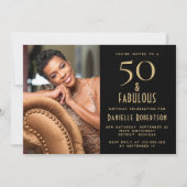 50 and Fabulous | 50th Birthday Party Invitation (Devant)