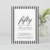 50 and Fabulous | 50th Birthday Party Invitation (Debout devant)