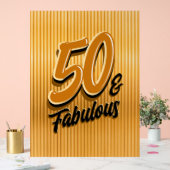 50 and Fabulous Acrylic Sign Acryl Bord (Huwelijk)
