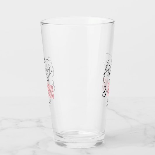 50 and Fabulous Custom 50th Birthday Modern Script Glas (Links)