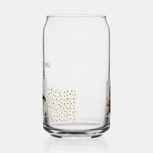 50 and Fabulous Gold Glitter Photo 50th Birthday (Gauche)