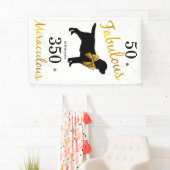 50 and Fabulous - Grappige Hond - Gouden Zwarte La Spandoek (Insitu)