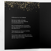 50 and fabulous Male Birthday Program with photo Drieluik Kaart (Binnenzijde eerst)