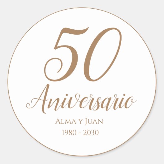 50 Aniversario Spaans 50ste Jubileum Zegel (Voorkant)