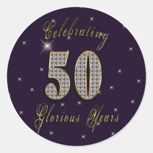50 Années glorieuses - Stickers Célébration (Devant)