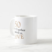 50 années personnalisables ensemble de tasse (Devant gauche)