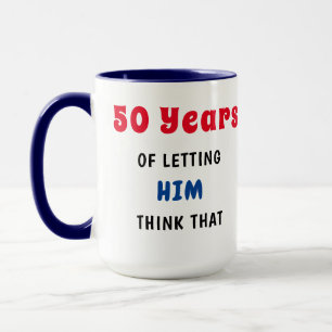 50 Anniversaire Mug - Hers - Customisez!