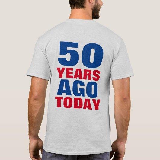 50 ans. 4 juillet t-shirts d'anniversaire (Dos)
