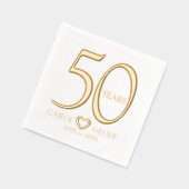 50 ans 50e anniversaire du mariage date du nom coe (Gauche)