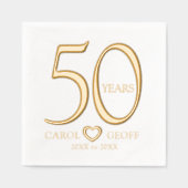 50 ans 50e anniversaire du mariage date du nom coe (Recto)