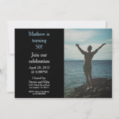 50 ans 50e anniversaire fête photo Invitation (Devant)