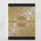 50 ans, 50e anniversaire Invitation (Dos)