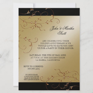 50 ans, 50e anniversaire Invitation