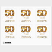 50 ans autocollant légendaire (Feuille)