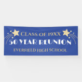 50 Ans ! Bannière Réunion de grande classe de 10 p (Horizontal)