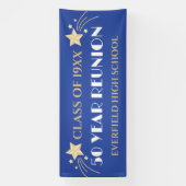 50 Ans ! Bannière Réunion de grande classe de 10 p (Verticale)