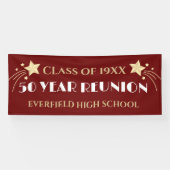 50 Ans ! Bannière Réunion de grande classe de 10 p (Horizontal)