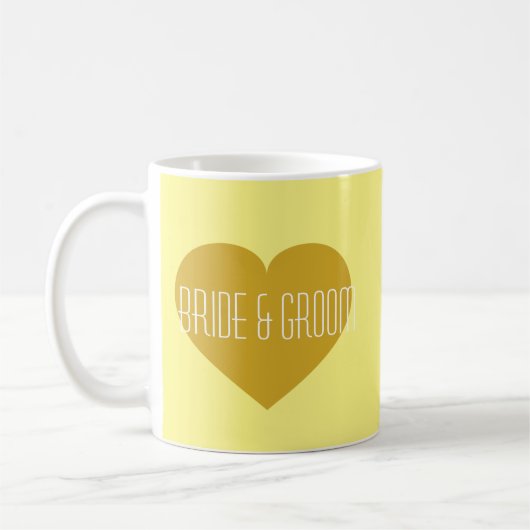 50 Ans de solide coeur en or solide café Mug (Gauche)