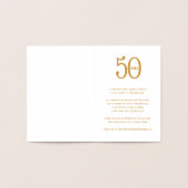 50 ans d'entreprise anniversaire invitations fêtes (Intérieur)