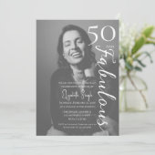 50 ans et Fabuleux Invitation à une fête d'anniver (Debout devant)