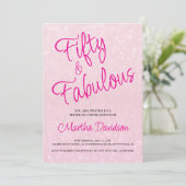 50 ans et Fabuleux | Invitation pour 50e anniversa (Debout devant)